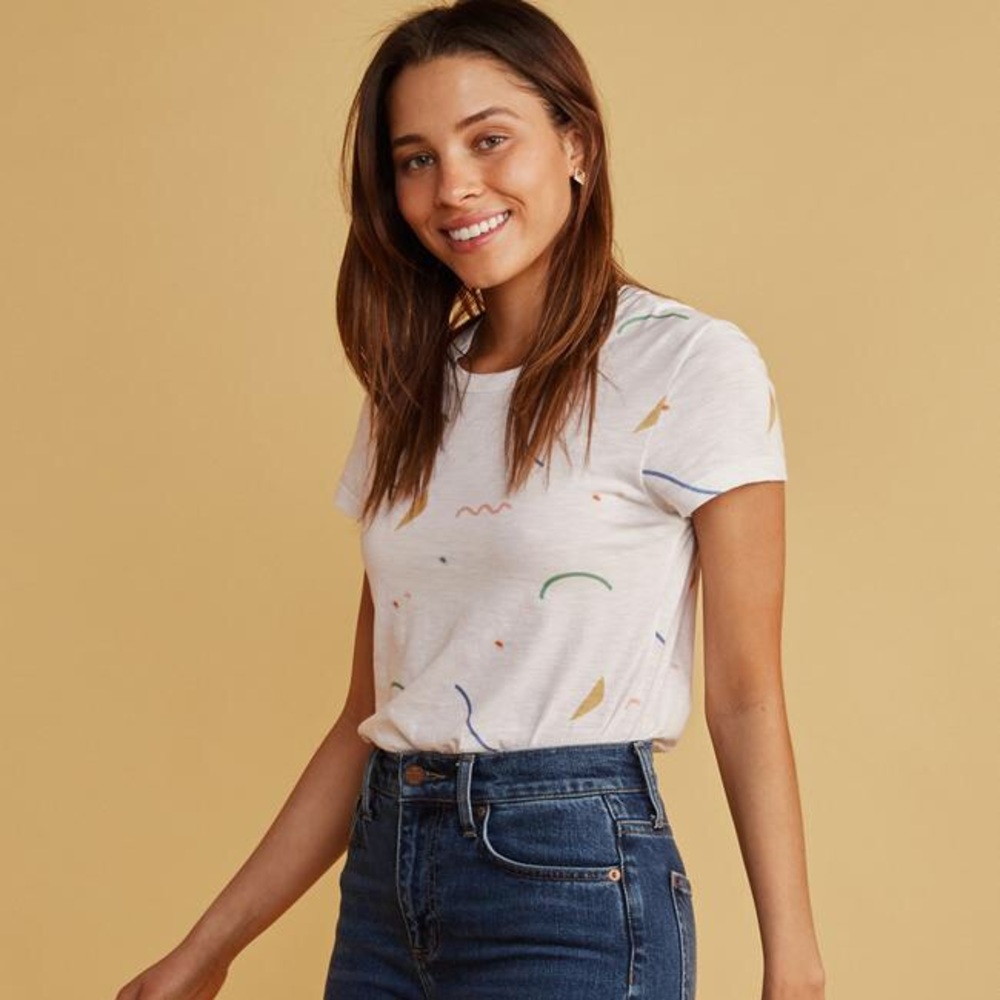 Super soft Marine Layer tank in fun print